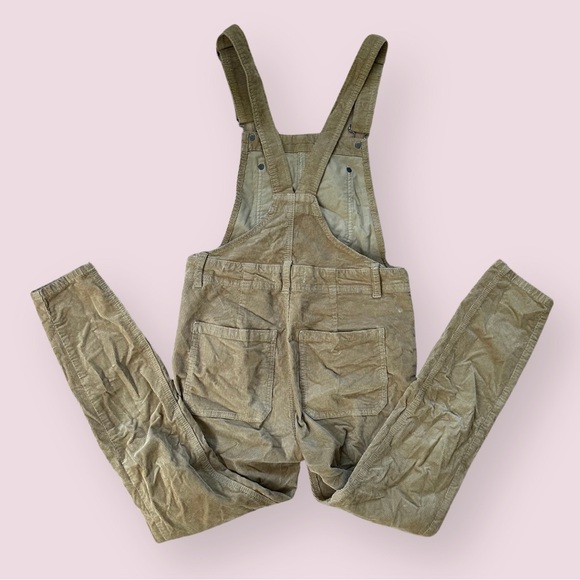Free People Mustard Corduroy Straight Overalls (Size 27) - Picture 3 of 5